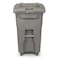 Toter 64 Gal. Graystone Document Trash Can with Wheels and Key Lid Lock CDC64 - alternate 4